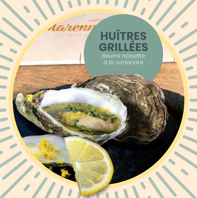 fiche recette Huîtres Marennes Oléron